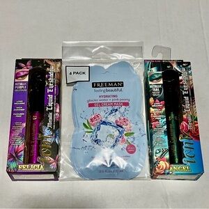 Freeman Gel Cream Mask and Teal & Purple Eyeshadow Set
